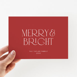 CHARLIE Red Modern Merbright Familie Weihnachten