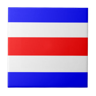 Charlie Red White Blue Fliese