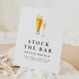 CHARLIE Stock Das Zeichen für die Bar-Flasche Sockelschild