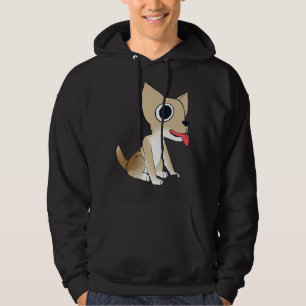 Charlie The Chihuahua Vollfarbe W Transparente BG Hoodie