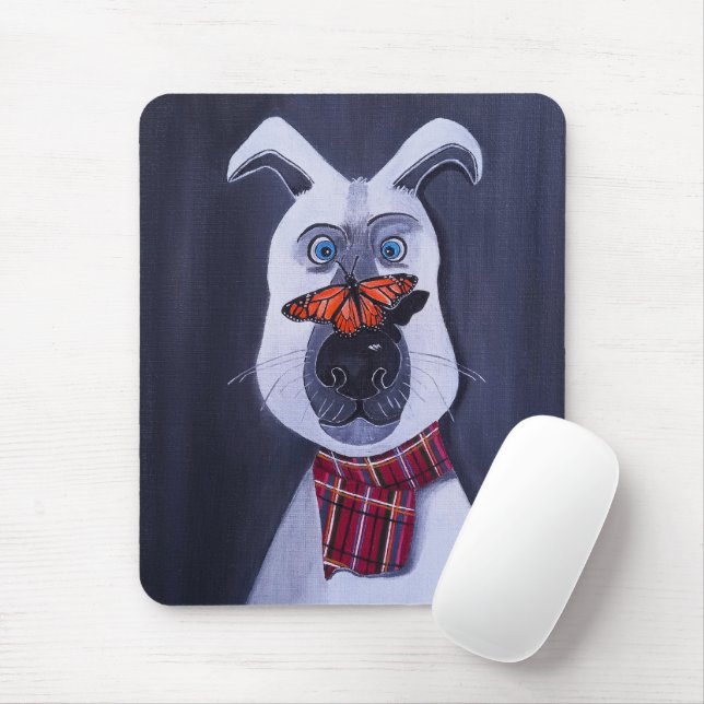 Charlie und das Monarch-Gemälde von Alfred Fox Mousepad (Mit Mouse)