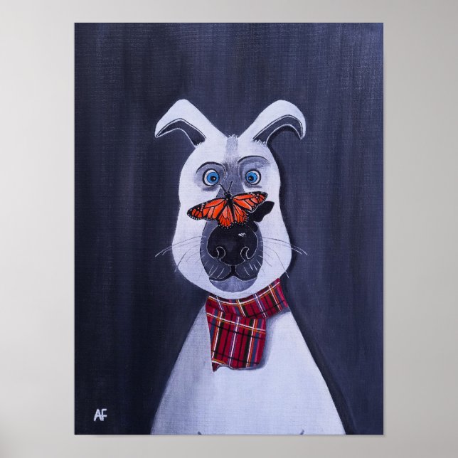 Charlie und das Monarch-Gemälde von Alfred Fox Poster (Vorne)
