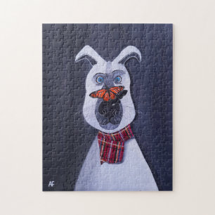 Charlie und das Monarch-Gemälde von Alfred Fox Puzzle