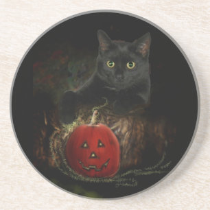 Charlie und sein magischer Pumpkin-Untersetzer Sandstein Untersetzer