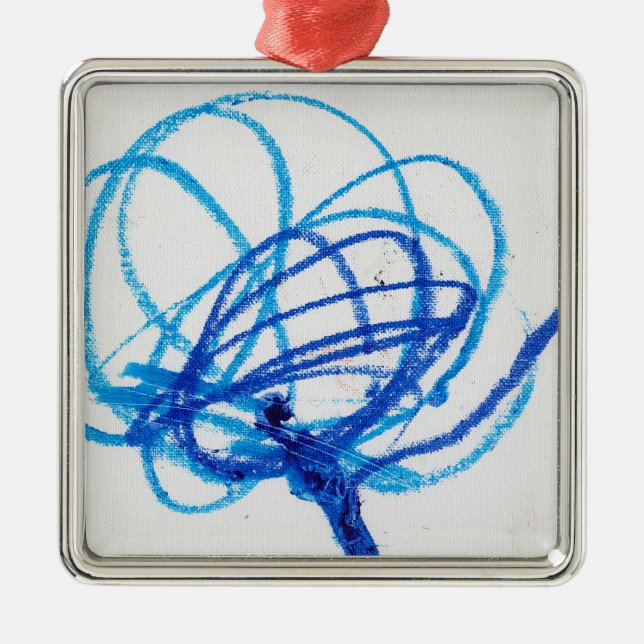 Charlien fantastische Verzierung Silbernes Ornament (Vorne)