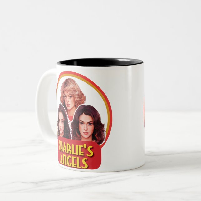 Charlie's Angels 1976 ‧ Drama ‧ 5 seasons Zweifarbige Tasse (Vorderseite Links)