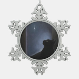 Charlie's Weihnachtsgeist Schneeflocken Zinn-Ornament