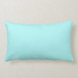 Charlotte blau - Aquablau in fester Farbe Lendenkissen