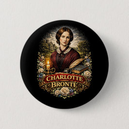Charlotte Brontë Button