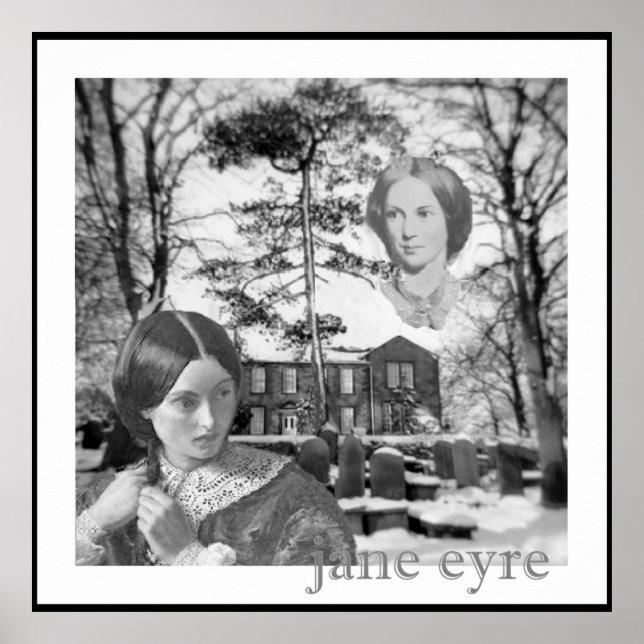 Charlotte Bronte hat ihr Auge auf Jane Eyre Poster (Vorne)