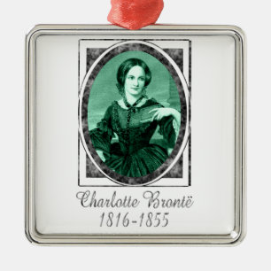 Charlotte Brontë Ornament Aus Metall