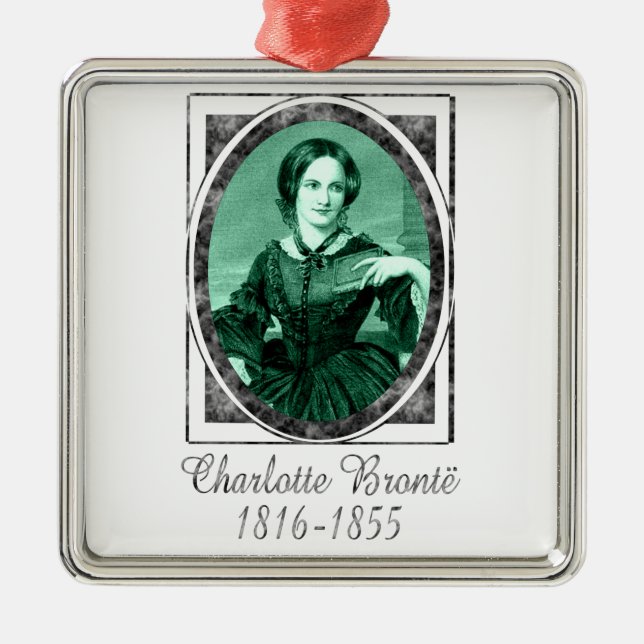 Charlotte Brontë Ornament Aus Metall (Vorne)