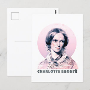 Charlotte Bronte Pink Richmond Portrait Postkarte