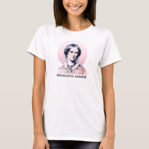 Charlotte Bronte Pink Richmond Portrait T-Shirt