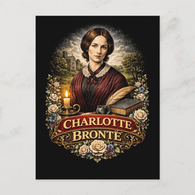 Charlotte Brontë Postkarte (Vorderseite)