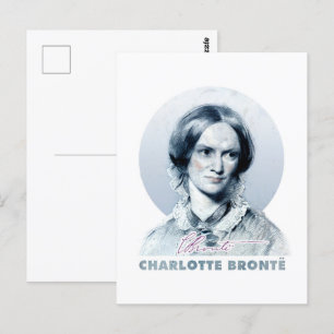 Charlotte Bronte Richmond Portrait Postkarte