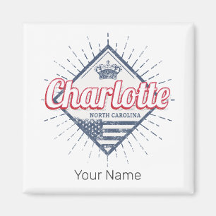Charlotte City North Carolina Vereinigte Staaten U Magnet