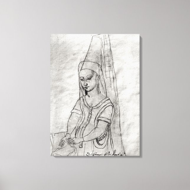 Charlotte de Savoie Leinwanddruck (Vorderseite)