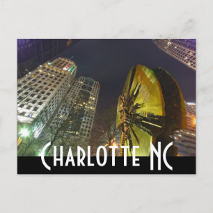 Charlotte Downtown Postkarte