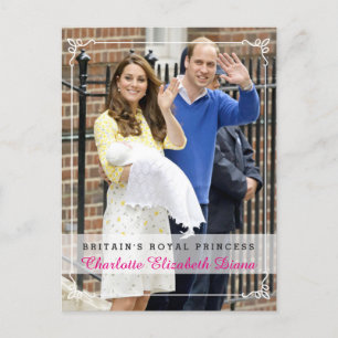 Charlotte Elizabeth Diana - Britische Königliche P Postkarte