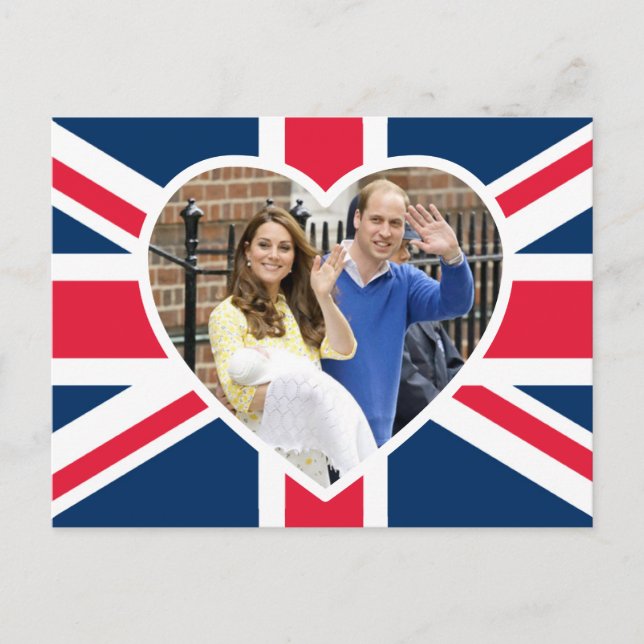 Charlotte Elizabeth Diana - British Will Kate Postkarte (Vorderseite)