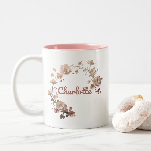 Charlotte Floral Tasse (Mit Donut)