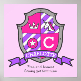 Charlotte Girls Name bedeutet heraldry Schild