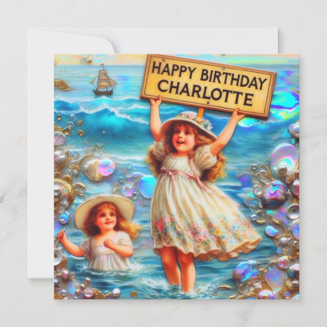 CHARLOTTE ~ Happy Birthday ~ Geburtstag Mädchen ~ (Vorderseite)