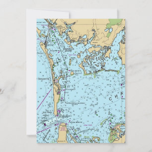 Charlotte Harbor Florida Vintage-Karte