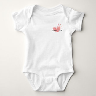 Charlotte Heart Baby Bodysuit Strampler