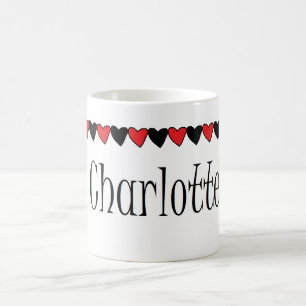 Charlotte-Herz-Name Tasse