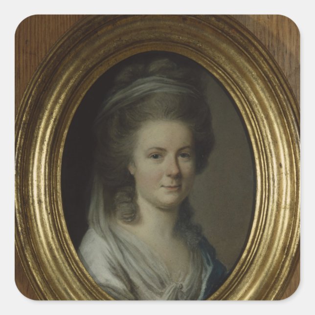 Charlotte Kestner Quadratischer Aufkleber (Vorderseite)