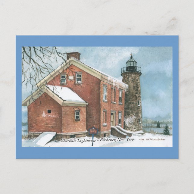Charlotte Lighthouse Postkarte (Vorderseite)