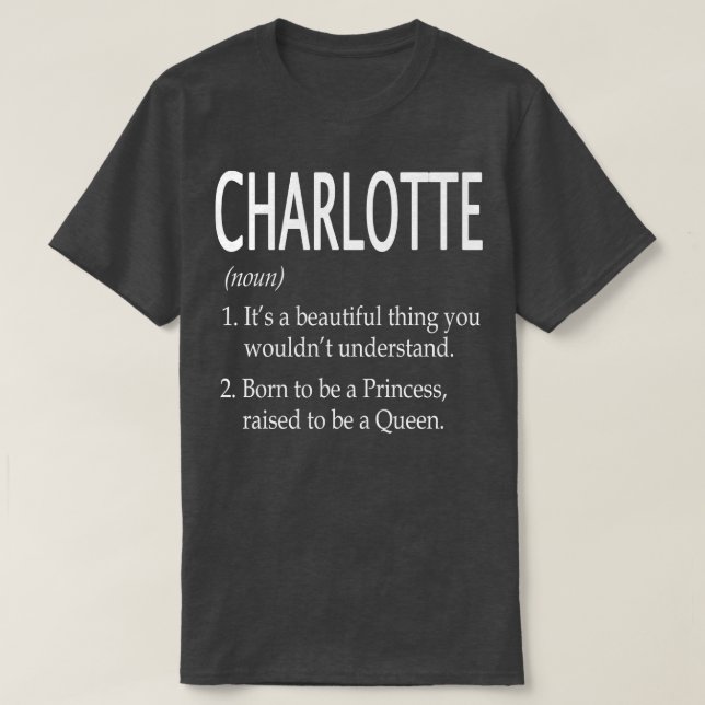 Charlotte Name Geschenk 174 T-Shirt (Design vorne)
