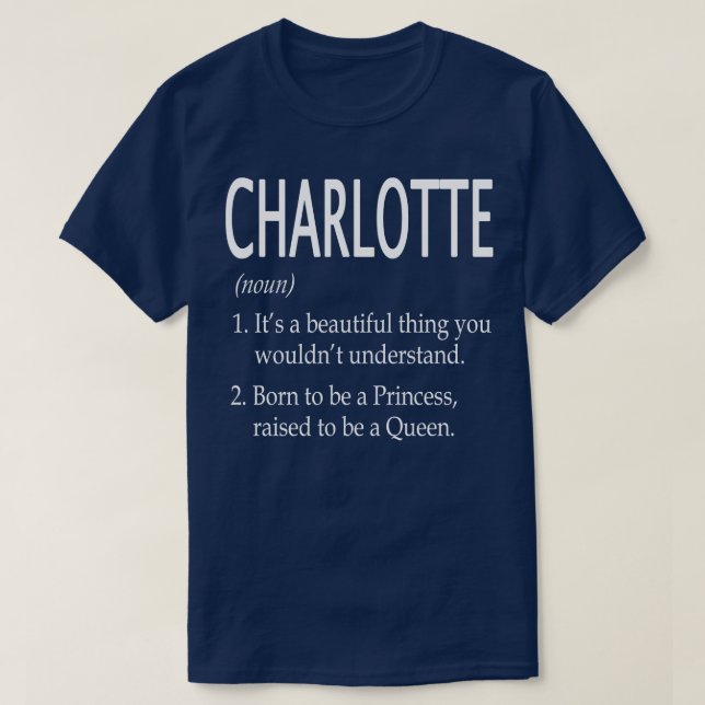 Charlotte Name Geschenk 46 T-Shirt (Design vorne)