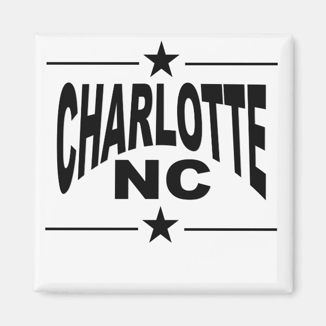Charlotte NC Magnet (Vorne)