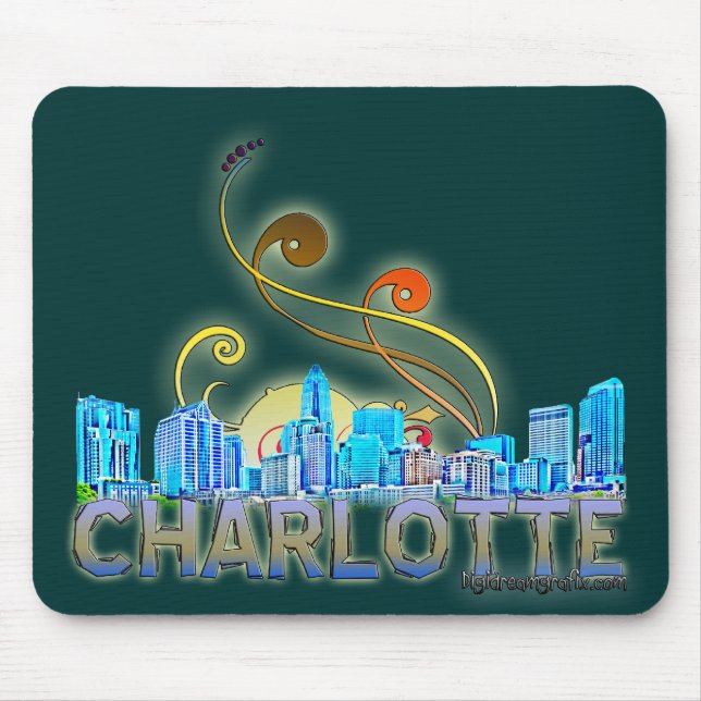 Charlotte, nc mousepad (Vorne)