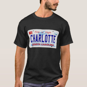 Charlotte - NC-Platte T-Shirt