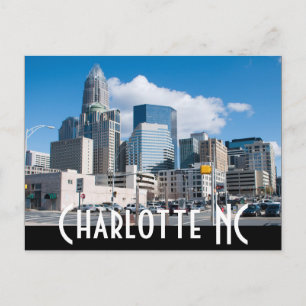 Charlotte NC Postkarte