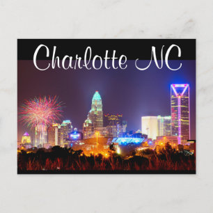 Charlotte NC Postkarte