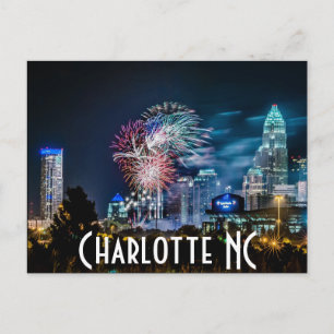 Charlotte NC Postkarte