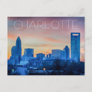 Charlotte NC Postkarte