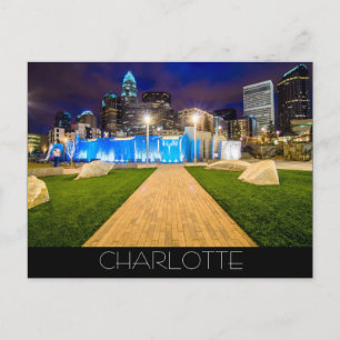 Charlotte NC Postkarte