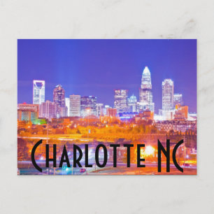 Charlotte NC Postkarte