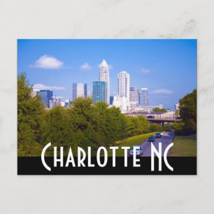 Charlotte NC Postkarte