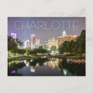 Charlotte NC Postkarte
