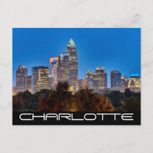 Charlotte NC Postkarte