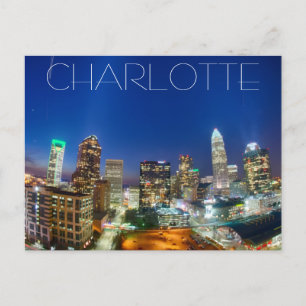 Charlotte NC Postkarte