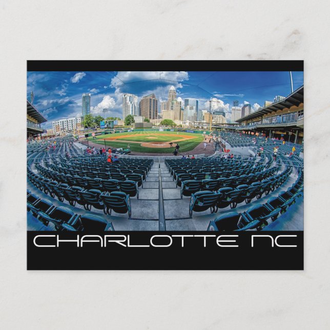 Charlotte NC Postkarte (Vorderseite)