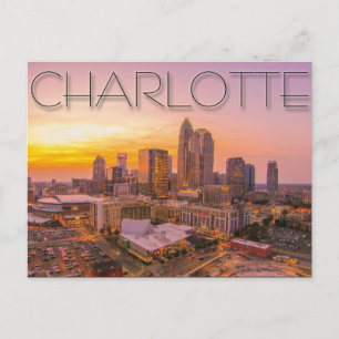 Charlotte NC Postkarte